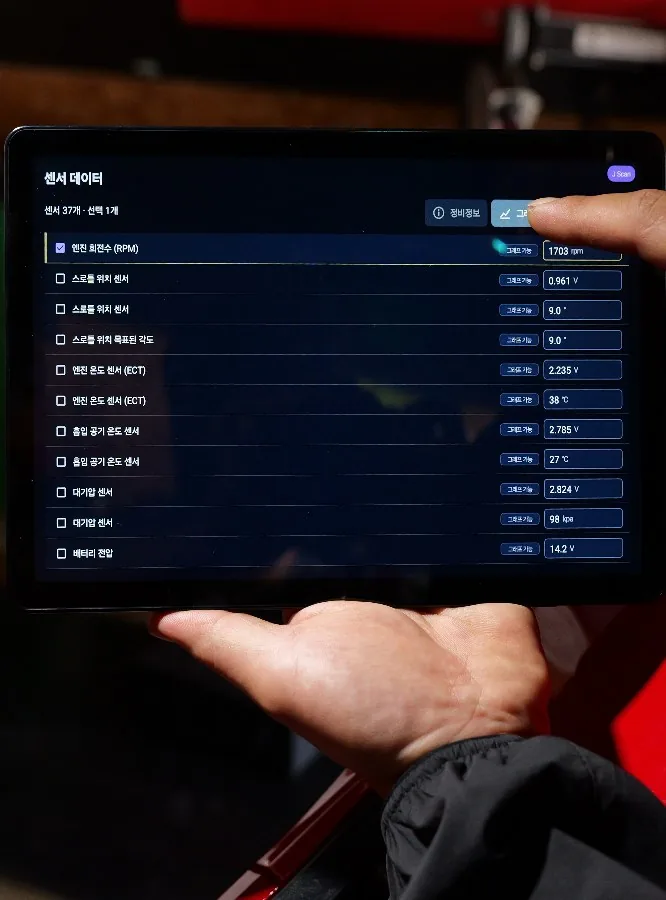 STEP 4 진단 시작 사진